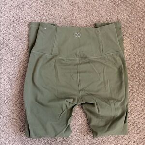 Olive Green High-Waist Leggings